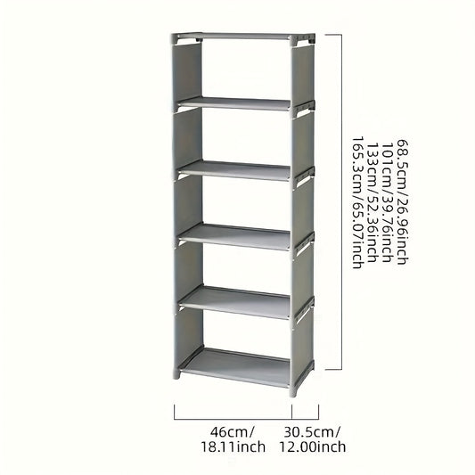 1pc White Plastic Metal Bookshelf - Compact, Easy Assembly, Vertical Design with Back Plate for Home, Office, Dorms, Rental Spaces